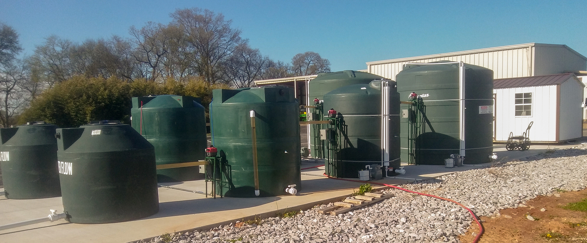 An air-free waste water treatment system 